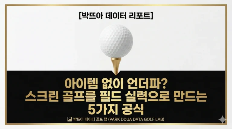 스크린 골프 사이드 스핀 에이밍 공식 데이터