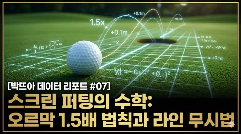 스크린 골프 퍼팅 공식 및 오르막 계산법 데이터 리포트 썸네일