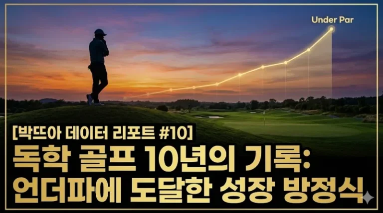 독학 골프 10년 아이템 없이 언더파 도달 성장 방정식 리포트 썸네일