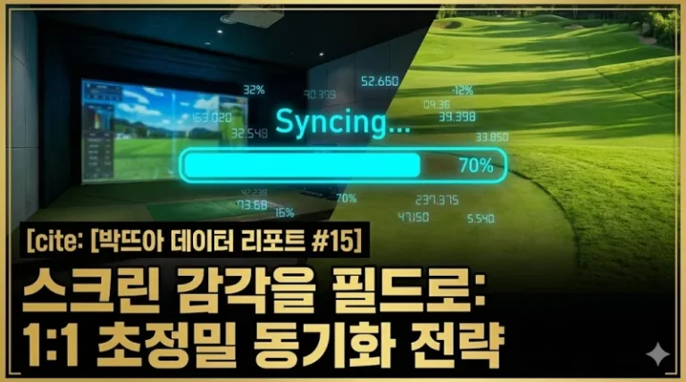 스크린 골프 필드 차이 극복 동기화 전략 볼스피드 70 데이터 리포트 썸네일