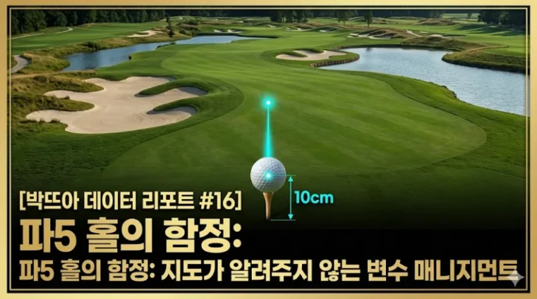 스크린 골프 파5 홀 공략 매니지먼트 에이밍 볼스피드 70 데이터 리포트 썸네일