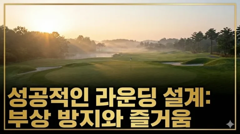 성공적인 라운딩 설계를 위한 새벽 골프 코스 배경 섬네일