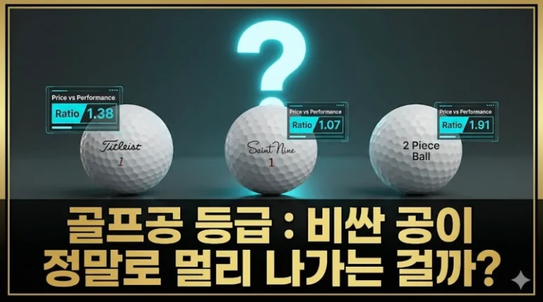 골프공 등급 비거리 상관관계 3피스 4피스 데이터 분석 섬네일