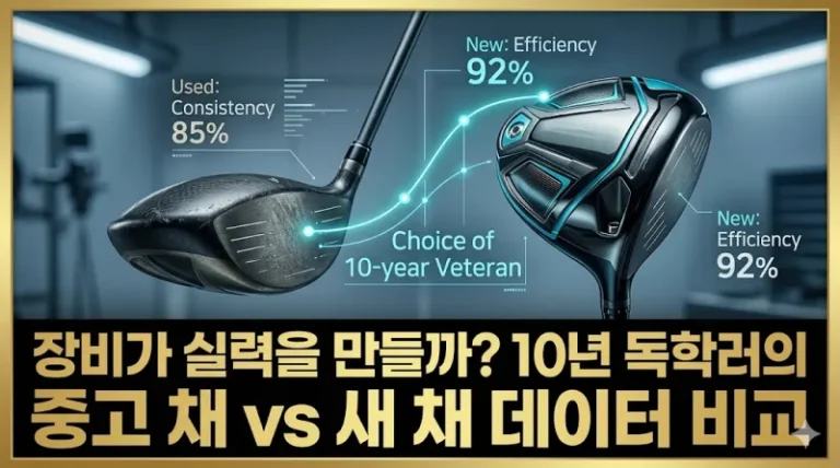 골프 장비 중고채 새채 비거리 데이터 비교 섬네일