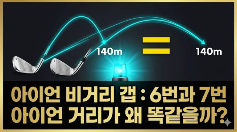 아이언 비거리 갭 6번 7번 거리 똑같은 이유 데이터 분석 섬네일
