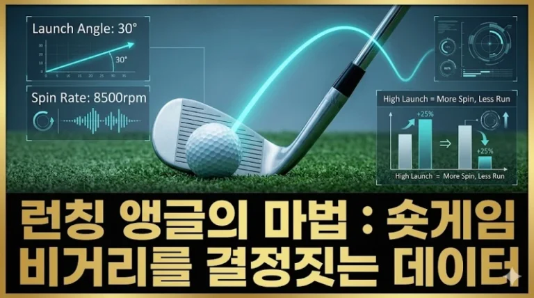 골프 숏게임 런칭 앵글 발사각 데이터 분석 섬네일