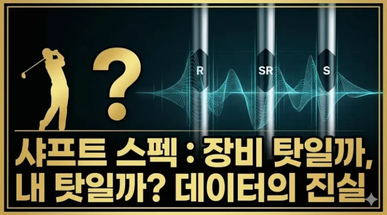 샤프트 스펙 추천 강도 볼 스피드 데이터 분석 섬네일