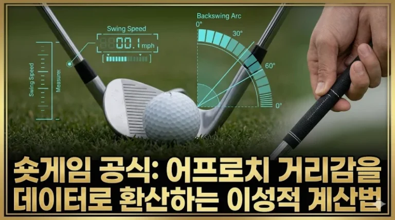 숏게임 공식 어프로치 거리 조절 그립 길이 데이터 분석 섬네일