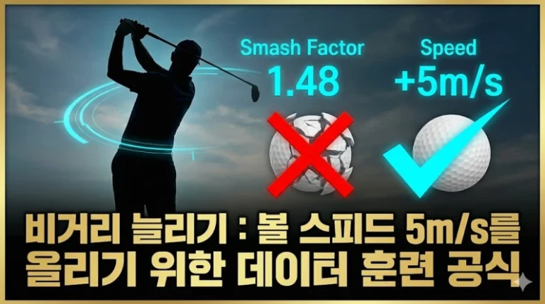 비거리 늘리기 볼 스피드 5m/s 정타율 데이터 분석 섬네일