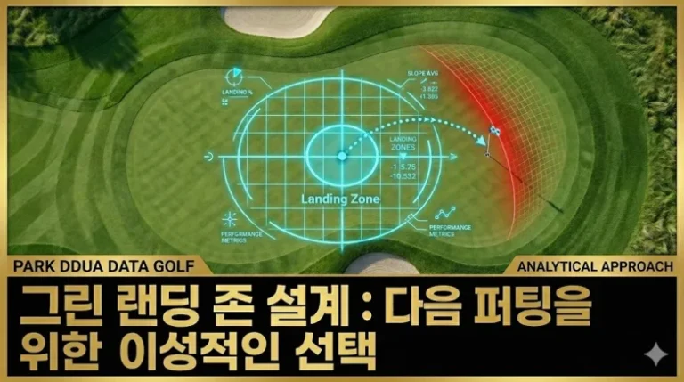 그린 랜딩 존 설계 어프로치 낙하지점 오르막 퍼팅 스코어 매니지먼트 섬네일