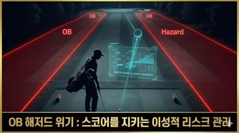 OB 해저드 위기 관리 드라이버 대신 클럽 선택 데이터 분석 섬네일
