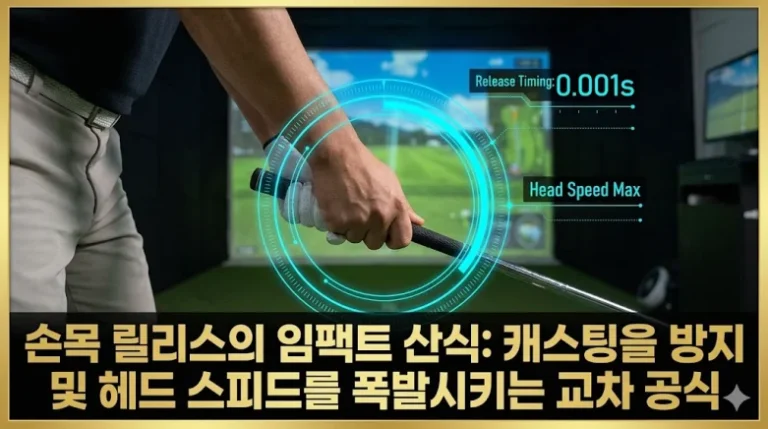 손목 릴리스 임팩트 산식 캐스팅 방지 헤드스피드 볼스피드 70m/s 섬네일