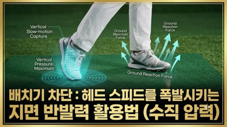 배치기 차단 얼리 익스텐션 방지 지면 반발력 수직 압력 골반 회전 비거리 섬네일