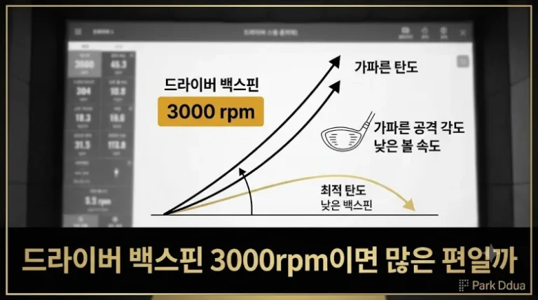 드라이버 백스핀 3000rpm 적정 비거리 손실 원인 분석 섬네일